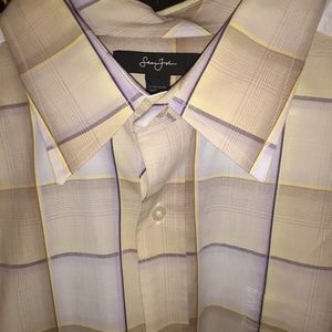 3XL MENS SEANJOHN BUTTON UP SHORTSLEEVE SHIRT